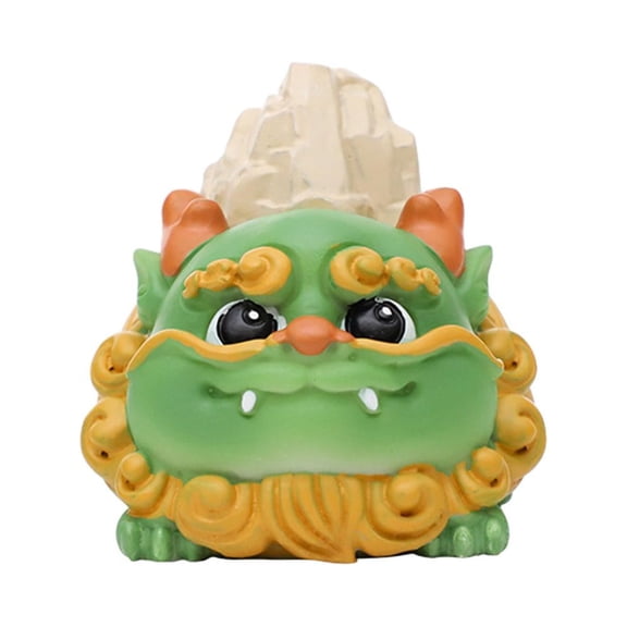 WLPZXP Mini Chinese New Year Dragon Figurine Fengshui Sculpture Resin Material Adorable Style F