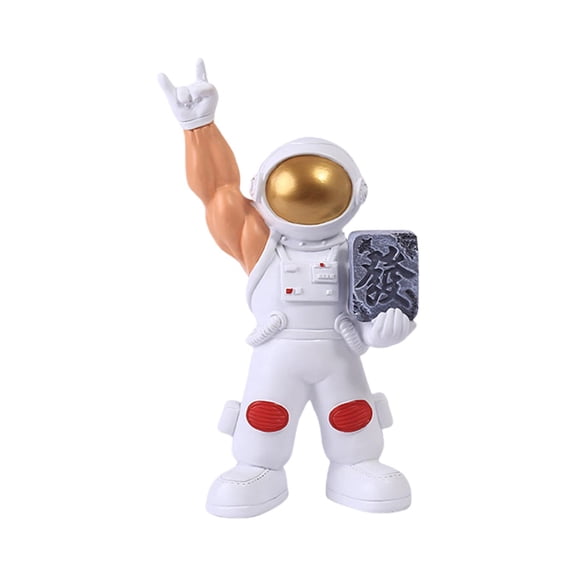 WLPZXP Modern Astronaut Figurine Resin Spaceman Statue Artwork Outer Space Statue Model Aureate