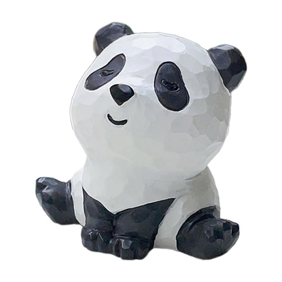 WLPZXP Panda Figurine Sculpture Cartoon Small Gadget Funny Car Dashboard Ornament Panda Style B