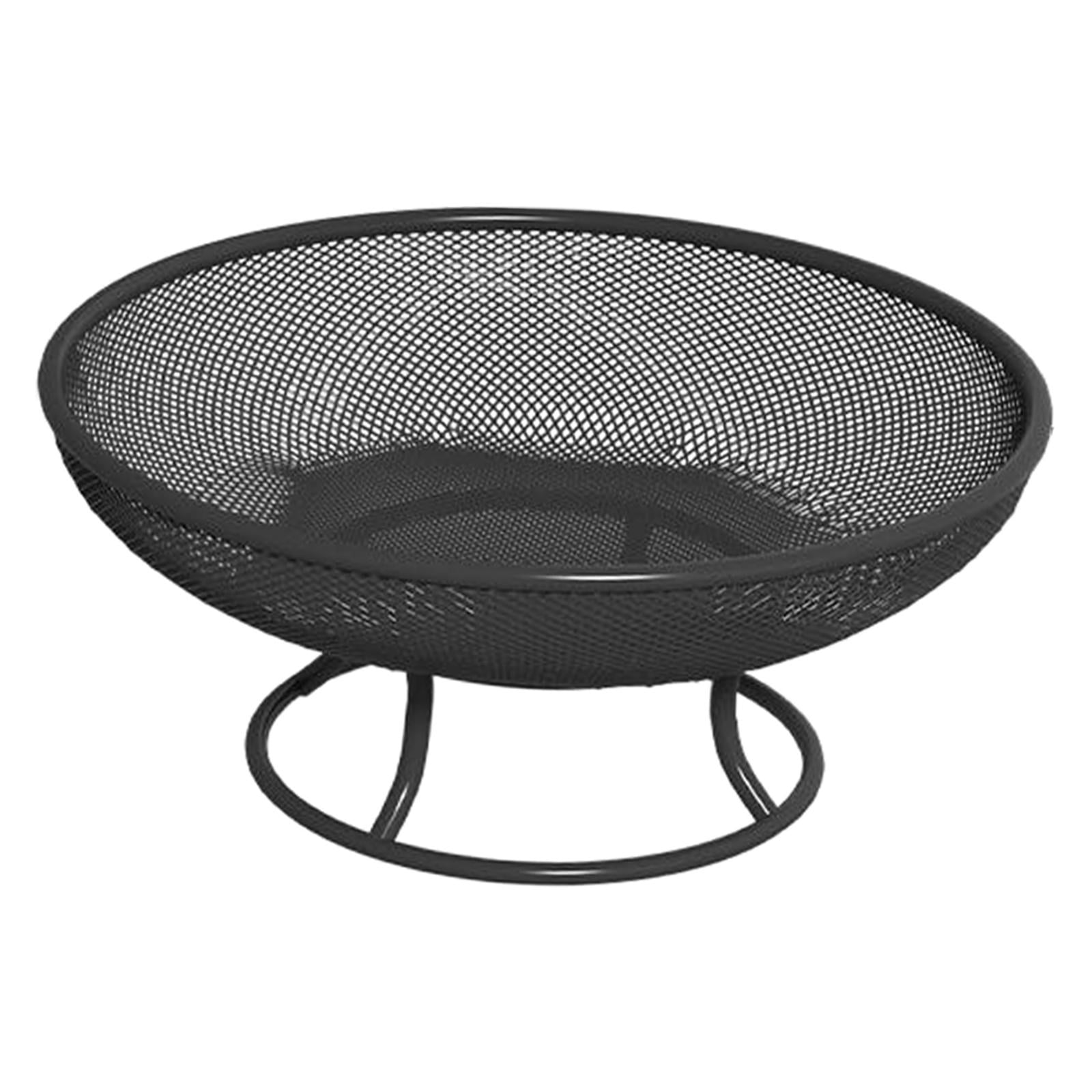 WLPZXP Pedestal Fruit Bowl Basket Family Gift Dish Decorative Desk Vegetable Holder for Black