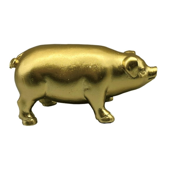 WLPZXP Pig Statue Creative Collection Lifelike Souvenir Resin Sculpture Animal Figurine