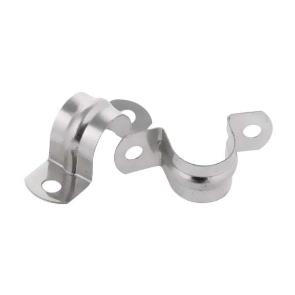 WLPZXP Pipe clamp - 2x stainless steel U-shape pipe clamp, half-shell for pipe clip 25mm