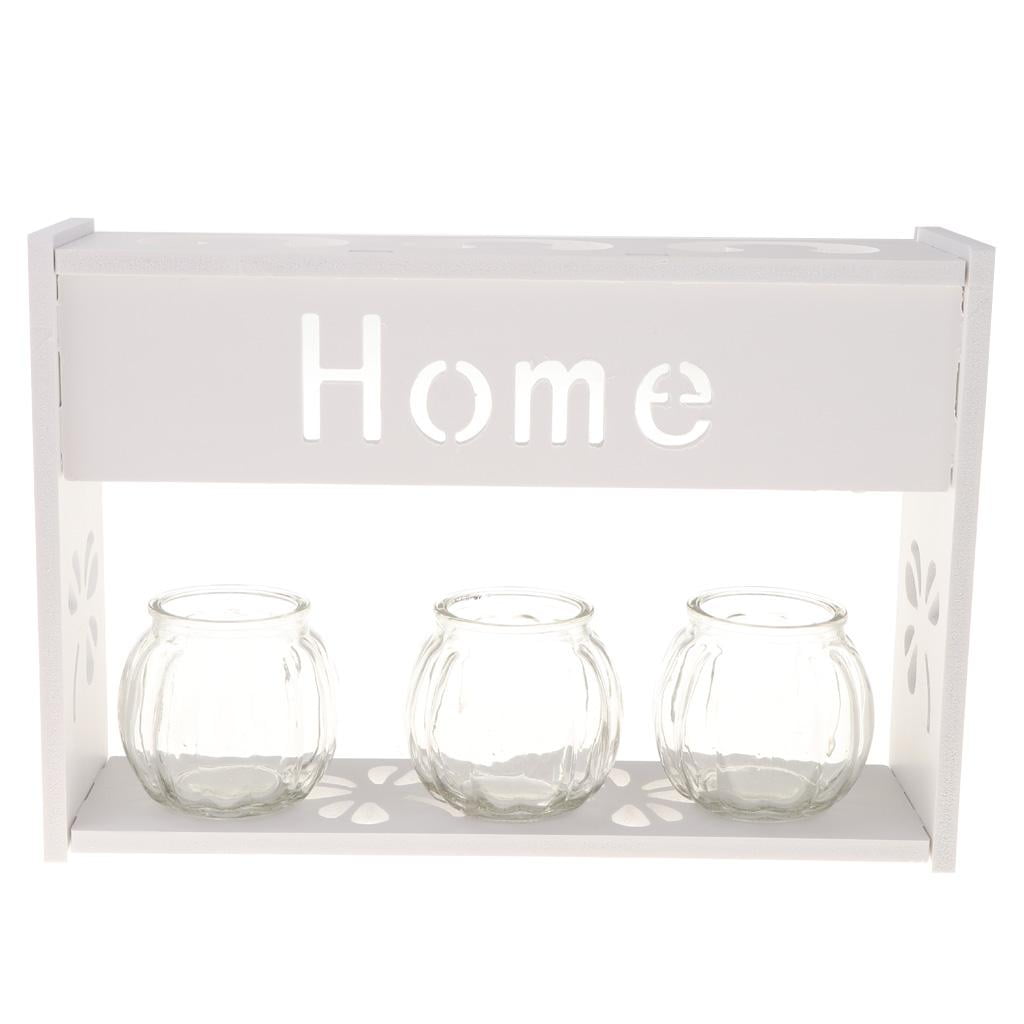 WLPZXP Plastic Shelf Plant Planter Pot Flower Vase Wall Hanging Window Box Basket Shelf 3 Vase