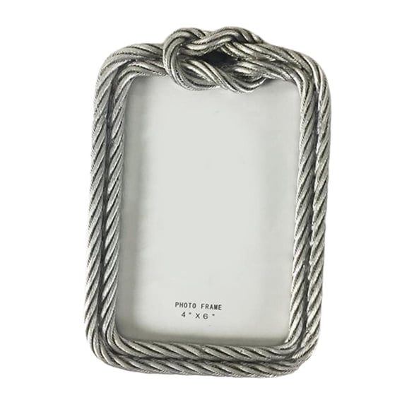 WLPZXP Queen Vintage Rope Photo Frame Rectangular Resin Picture Frame Decor for Wedding 6 inches