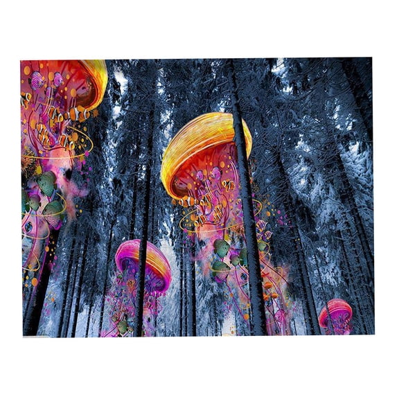 WLPZXP Rainforest Landscape Tapestry Wall Hanging Forest Tapestry Road Trees Tapestry Style3 150x130cm