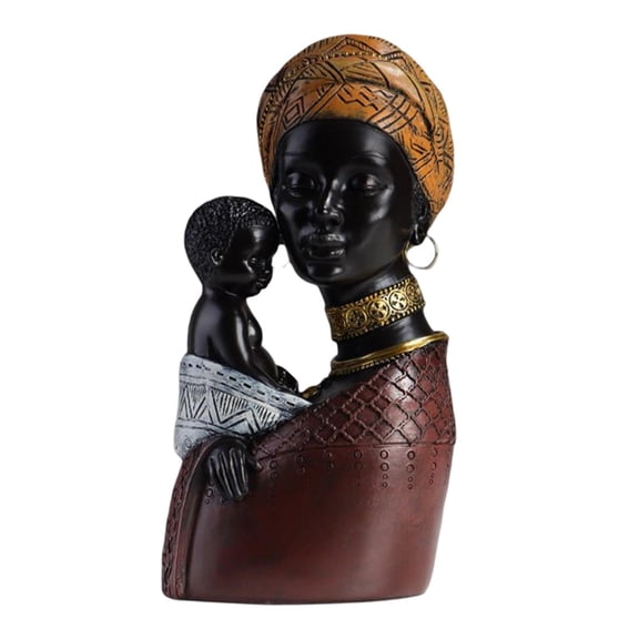 WLPZXP Resin Craft Figurines Decorative Novelty Sculptures Bust Statues Portrait Statue Brown