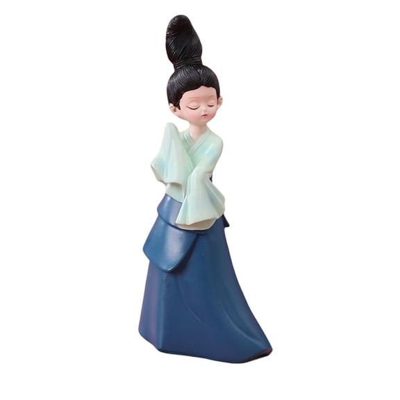 WLPZXP Resin Dancer Statue Ancient Woman Dancer Doll for Bookshelf Bedroom Tabletop Dancing