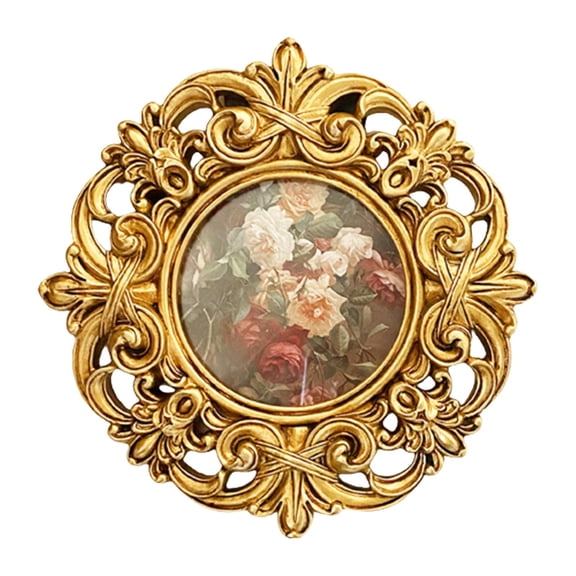 WLPZXP Resin Photo Frame Picture Frame Decor with Easel Stand and Hook Tabletop or Wall
