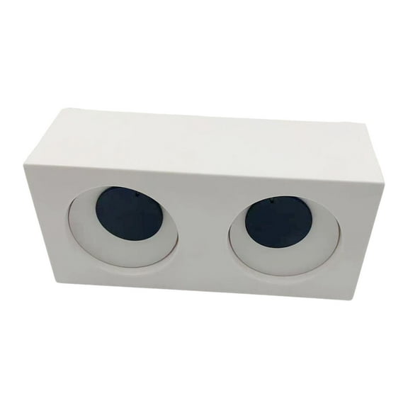 WLPZXP Rotating Eyes Clock Big Eyes Clock Dorm Bedside Time Tracker for Fireplace Hotel White