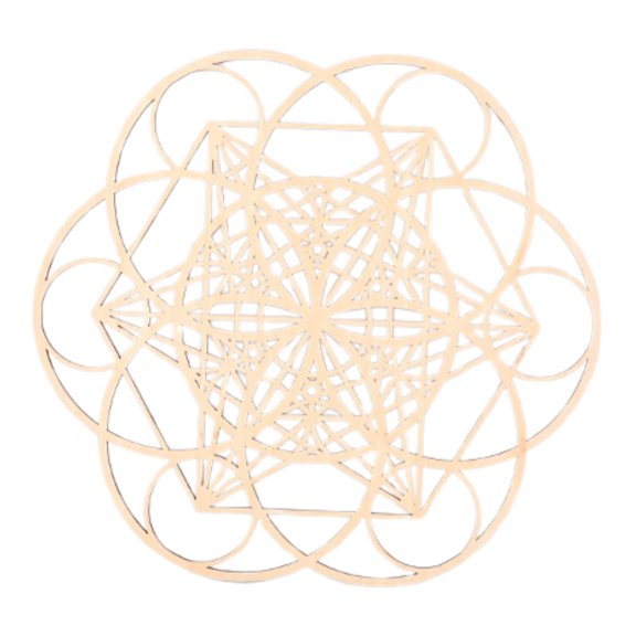 WLPZXP Sacred Geometry Wall Art, Wall Decoration Home Decor Craft Art Decorative Hollow Style D