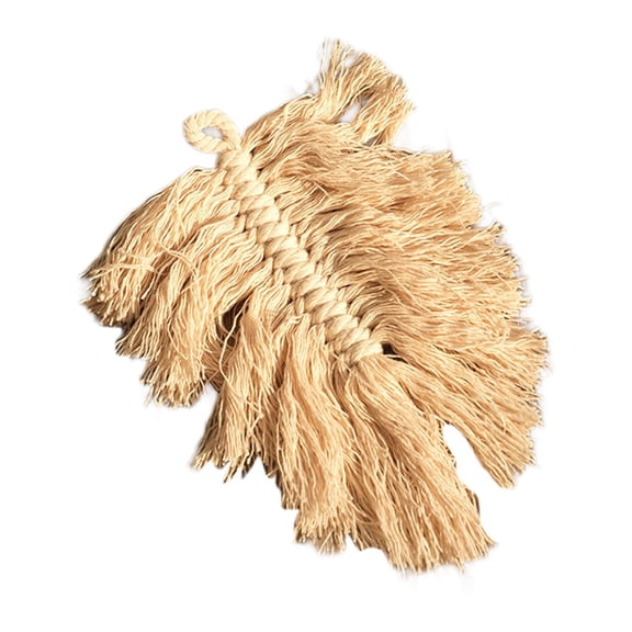 WLPZXP Small Macrame Wall Hanging Decor Boho Pendant Woven Tapestry,Wall Art Decoration 17x13cm