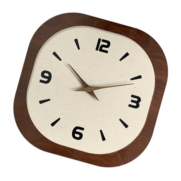 WLPZXP Wall Clock Decorative Clock Wall Art Creative Decor Friend Gifts Non Ticking for Square