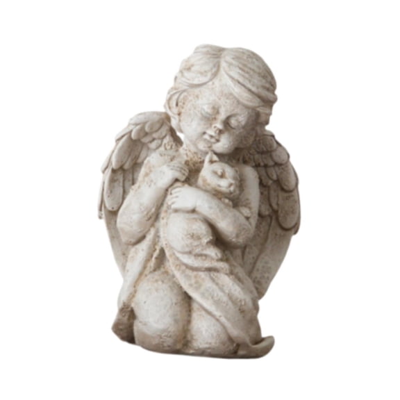 WLPZXP Wing Angel Statue Desktop Ornament Collections Rustic Decorative Resin Figurine