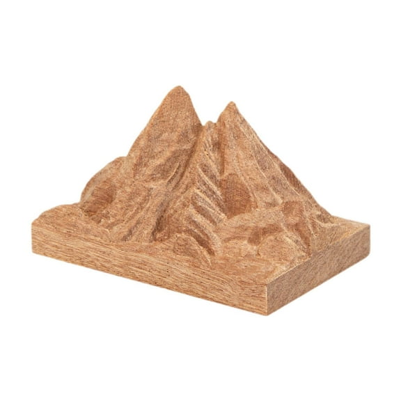 WLPZXP Wood Essential Oil Diffuser Art Mountain Shape for Hotel Bookshelf Yoga Room