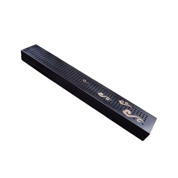WLPZXP Wood Incense Holder Incense Crafts Collectibles Tabletop Ornament Incense Burner Clouds Pattern