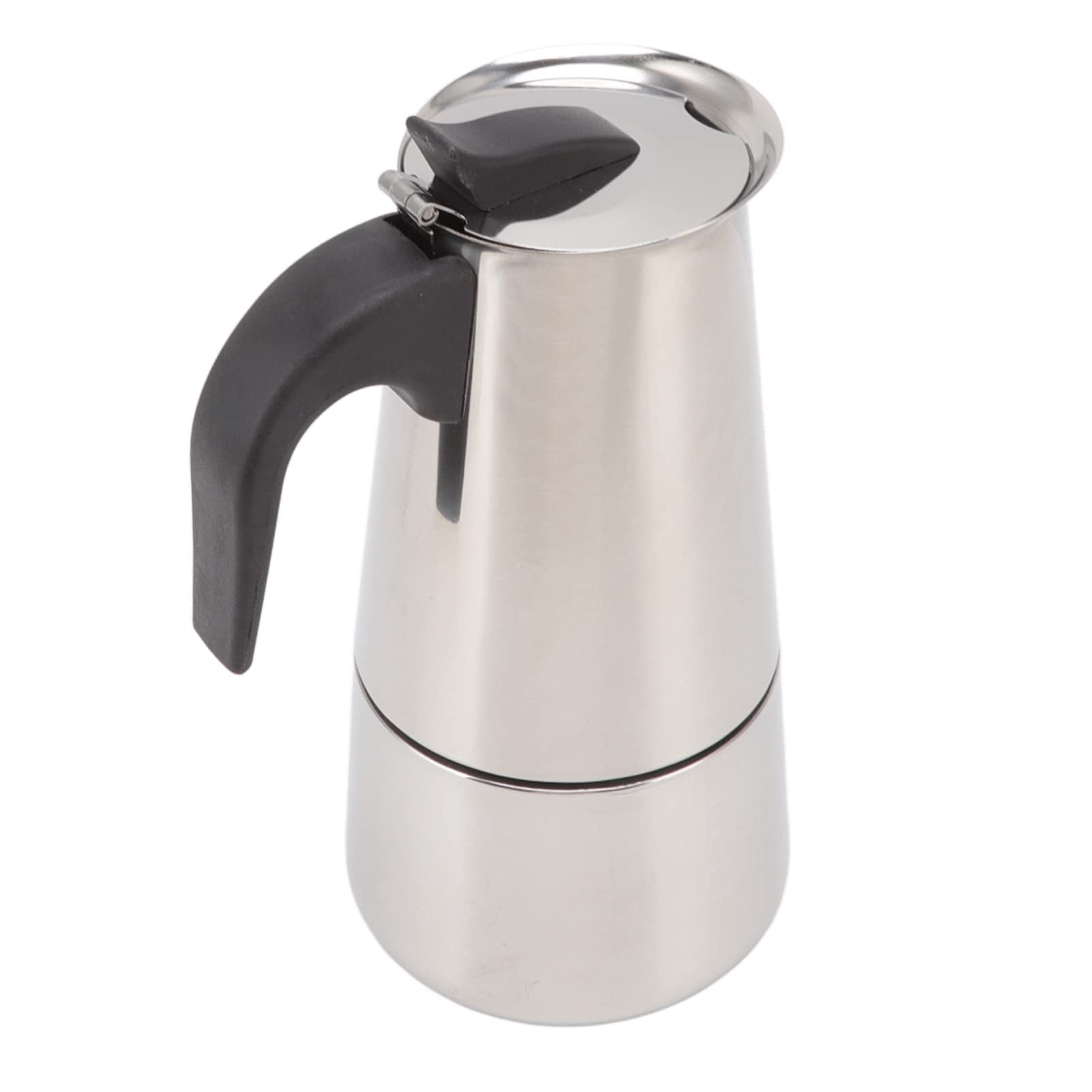 WLQ Electric Coffe Maker, Food Grade Portable Stainless Steel Pot Electric Coffee Percolator for Home and Outdoor Camping (100ml)