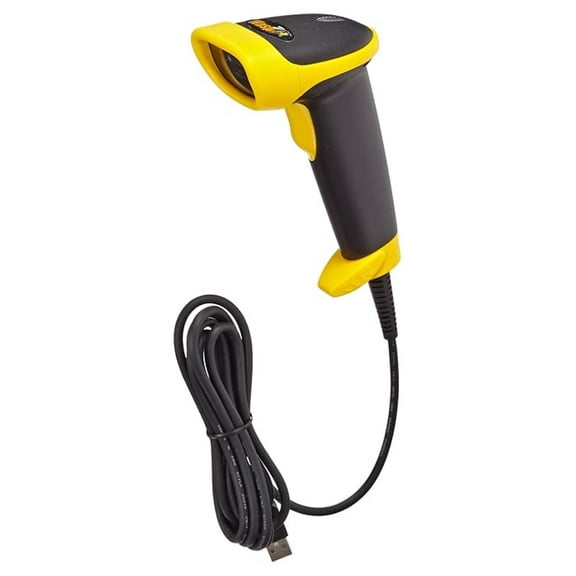 WLR8950 Barcode Scanner, Bi-Color CCD USB Barcode Reader, 6ft Cable, 3mil Resolution, 230-450 Scan/s, 1D Barcode Scanner for POS, Retail, Inventory