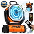 thumbnail image 1 of WLRETMCI Portable Camping Fan with LED Light 20000mAh Rechargeable Battery Powered Fan with Remote and Timer for Tent, RV, Travel & Emergency Use, 1 of 9