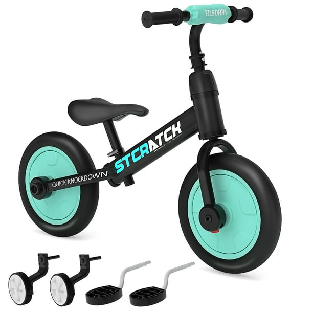 WLRETMCI Kid Balance Bike, 4 in 1 Toddlers Training Bicycle for 25