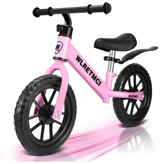 WLRETMCI Toddler Balance Bike for Boys Girls Age 2 to 5 Years 12 inch Kids Balance Bikes for Toddlers Gifts, Pink