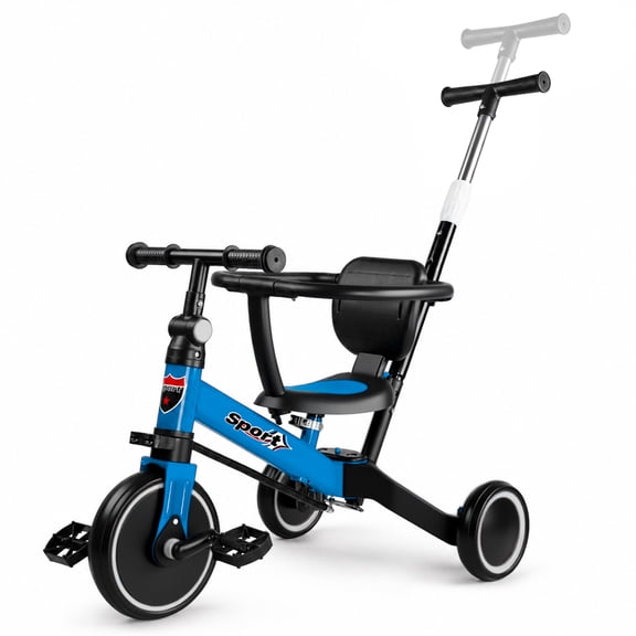 WLRETMCI Toddler Balance Bike for Boys and Girls Age 2 to 5 Years, 12 Inch Kids Training Balance Bicycle with Adjustable Seat and Handlebar, Blue