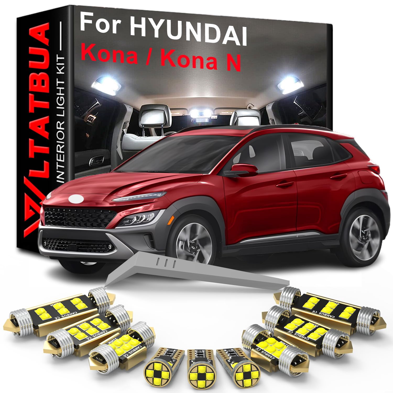 WLTATBUA LED Interior Light KEF16 Kit Package Replacement for HYUNDAI ...