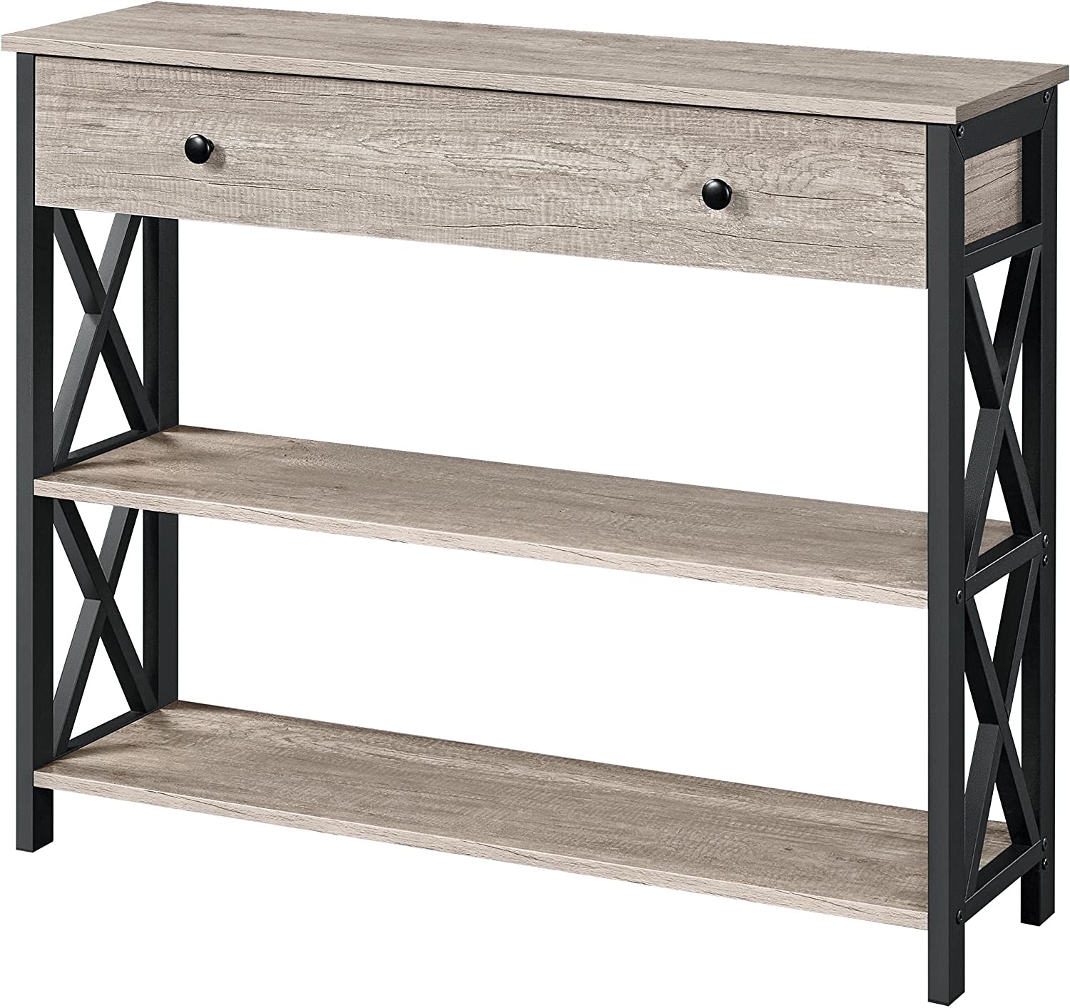 Collapsable Entry Way Table WLTER Entryway Table with Storage Drawer, Narrow Foyer Table for ...