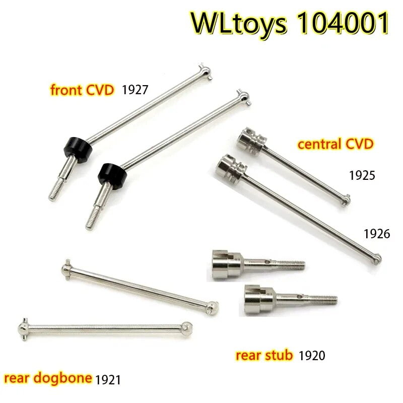 WLtoys 104001 Metal Upgrade Swing Arm Axle Mount Steering Cup Motor