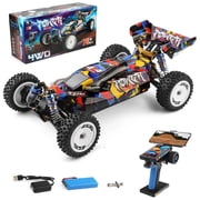 WLtoys 124007 RC Cars, 112 Scale Remote Control Car, 4WD 75KM/H High Speed Racing Car, 2.4GHz All Terrain Off Road RC Truck with Brushless Motor and Metal Chassis for Adults