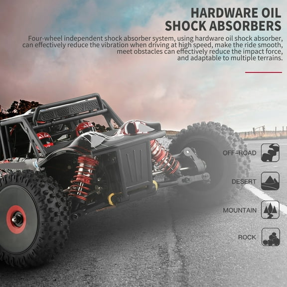 WLtoys 124016 Remote Control Car Off-Road High Speed Crawler 1/12 2.4GHz Race 75km/h 4WD RTR Metal Chassis