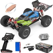 WLtoys 144001 RC Car, 4WD 2.4GHz 60km/h High Speed Remote Control Car Off-Road RC Trucks, 114 Scale RC Buggy with RTR Aluminum Alloy Chassis 550 Motor