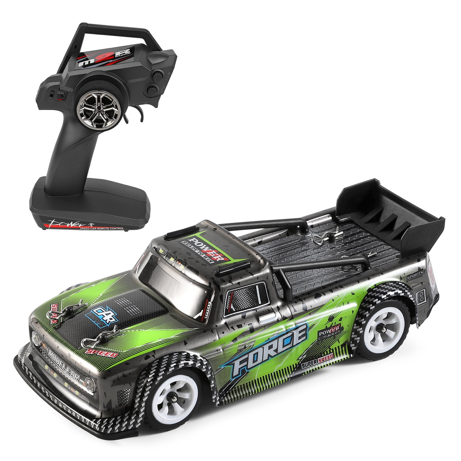 Alomejor RC Drift Car 1/10 High Speed Radio Control RC Car Remote Control  Car Children Gift (Two Batteries for Car) Rc Car Model