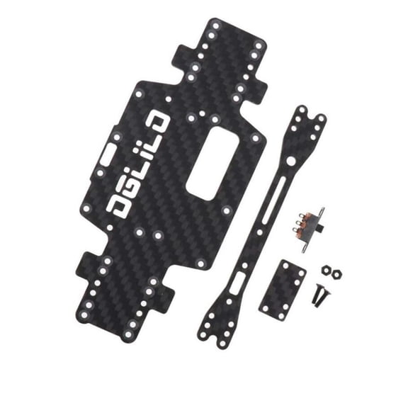 WLtoys RC Car Carbon Fiber Chassis with Precision Craftsmanship Ensuring Smooth & Seamless Installation