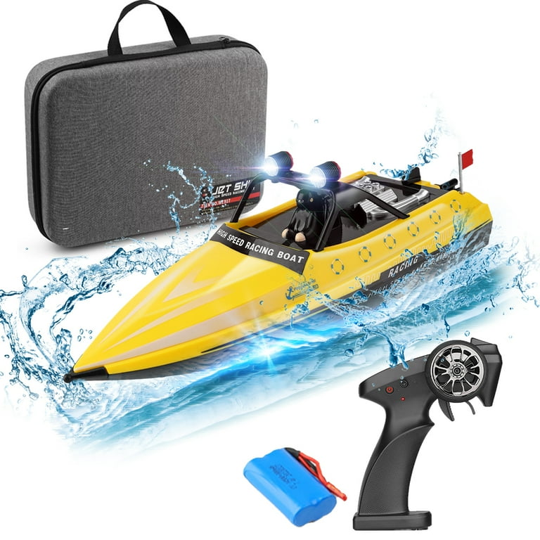 WLtoys WL917 RC Boat 2.4GHz Remote Control Boats RC Jet Boat 16km h RC Boat Toy Gift for Kids Adults Boys Storage Bag Package