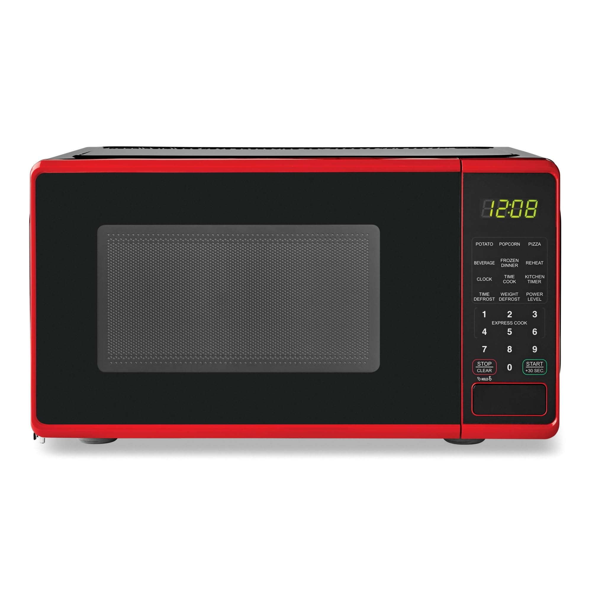 WM  0.7 Cu ft Countertop Microwave Oven, 700 Watts, Red, New