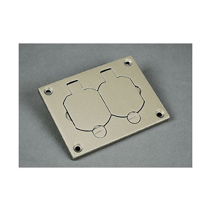 Wiremold Omnibox Rectangular Nickel Duplex Cover Plate