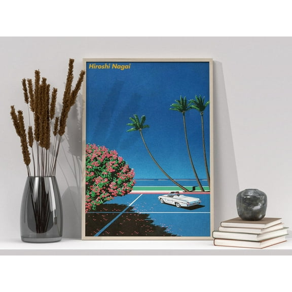 WM Hiroshi Nagai Art Print Poster, Retro Wall Art Digital, Retro Wall Art, Retro Poster, Vintage Wall Art, Wall Decor, Printable Wall Art,