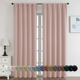 thumbnail image 1 of OVZME 2 Panels Set Blush Blackout Curtains for Living Room 84 Inch Length, Solid Thermal Insulated Privacy Bedroom Window Treatment Curtains Blackout Drapes, W40 x L84 Inch, Blush Pink, 1 of 7