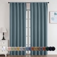 thumbnail image 1 of OVZME 2 Panels Set Mineral Blackout Curtains for Living Room 84 Inch Length, Solid Thermal Insulated Privacy Bedroom Window Treatment Curtains Blackout Drapes, W40 x L84 Inch, Mineral, 1 of 7