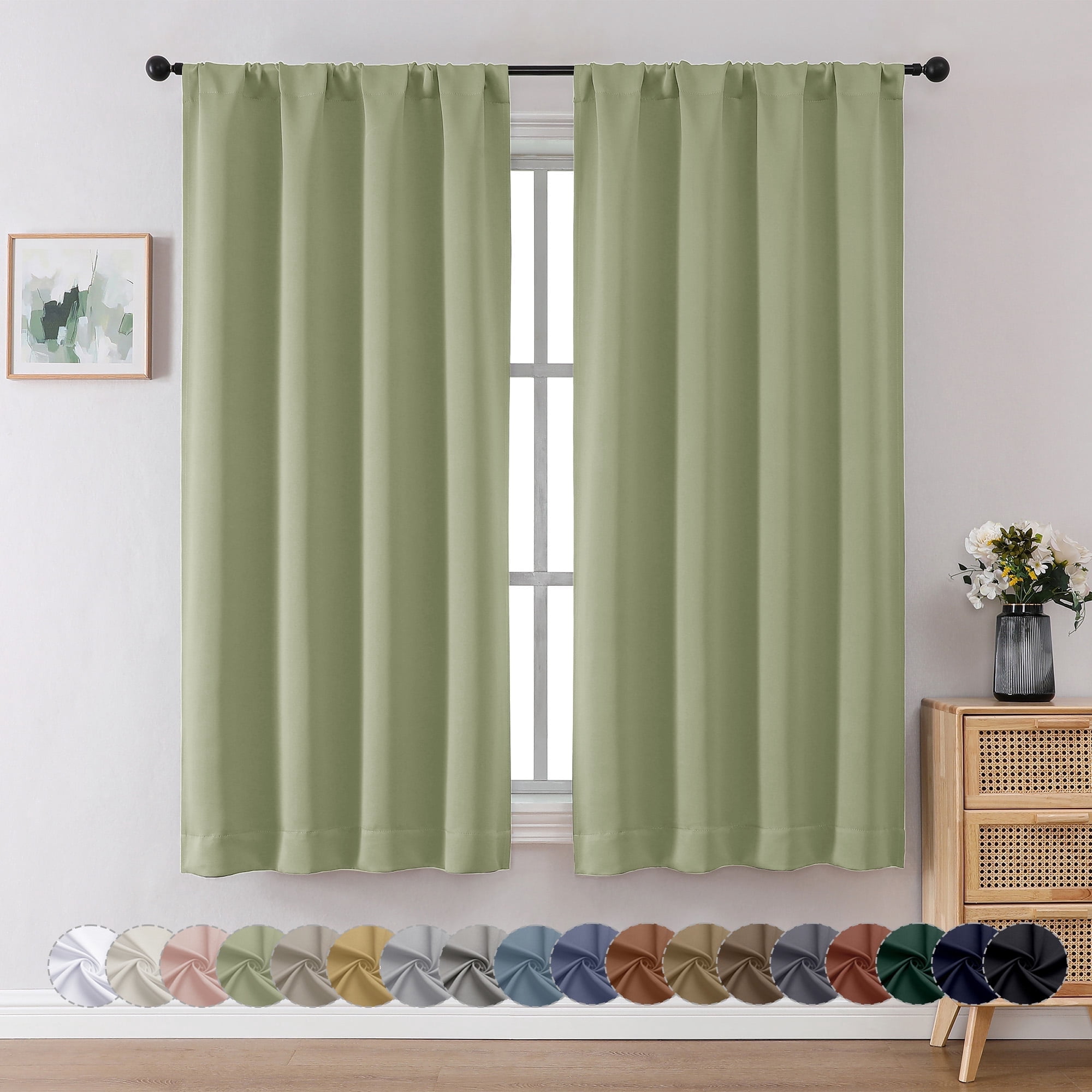 Sage Green Blackout Curtainsnull