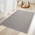 thumbnail image 1 of SIXHOME 17"x24" Bathroom Rugs Non Slip Bath Mat Rubber-Backing Wove Braided Absorbent Bath Rugs Machine Washable Thin Bathroom Mats Fit Under Door Soft Quick Dry Bathroom Rugs Gray, 1 of 8