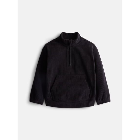 Wonder Nation Toddler Boys' Corduroy Quarter Zip Pullover Top, Sizes 12M-5T