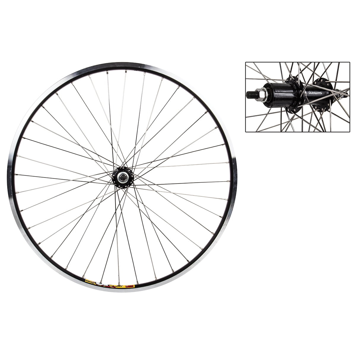 FRONT 27.5 584x19 WEI 519 BLACK MSW 36 WHEEL MASTER AQ1000 QR BLACK 100mm 14gBK