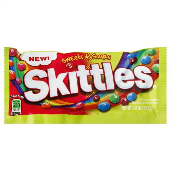 Skittles Sweets and Sours Singles 2.0 oz