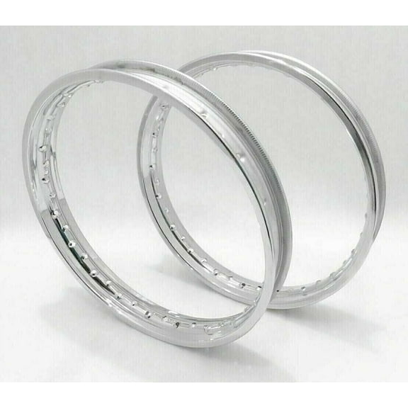 Genric Front and Rear Steel Wheel Rim Pair, 19" Inches 40 Hole, for Triumph BSA TWIN, 2-Pack