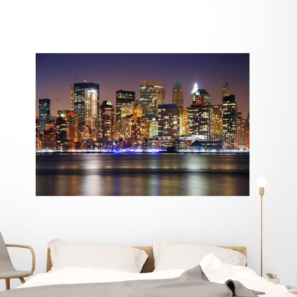 WM204447 New York City Skyline Peel And Stick Wall Decals (60 In W X 40