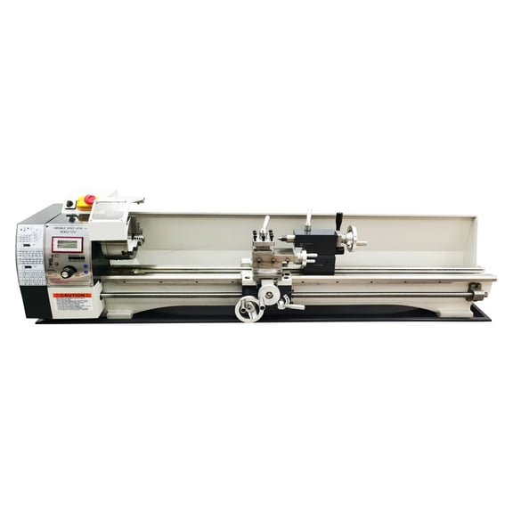 WM210V Inch Precision Length Metal Bench Lathe Infinitely Variable Speeds 8"*39" 1100W 110V