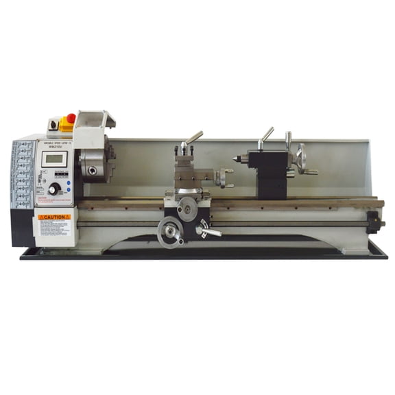 WM210V Metric Precision Metal Bench Lathe Miniature Lathe 8"*24" 110V