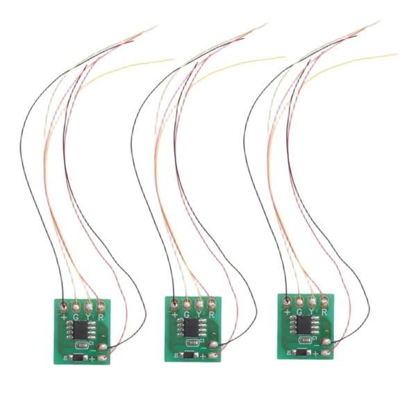 WM25 3Pcs HO N Scale Model Electric Circuit Board Traffic Light Signal Model HO Scale Train R