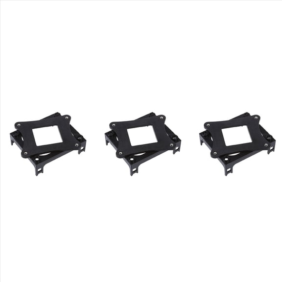 WM25 3X Black Plastic CPU Fan Mounting Bracket Base for Socket 478